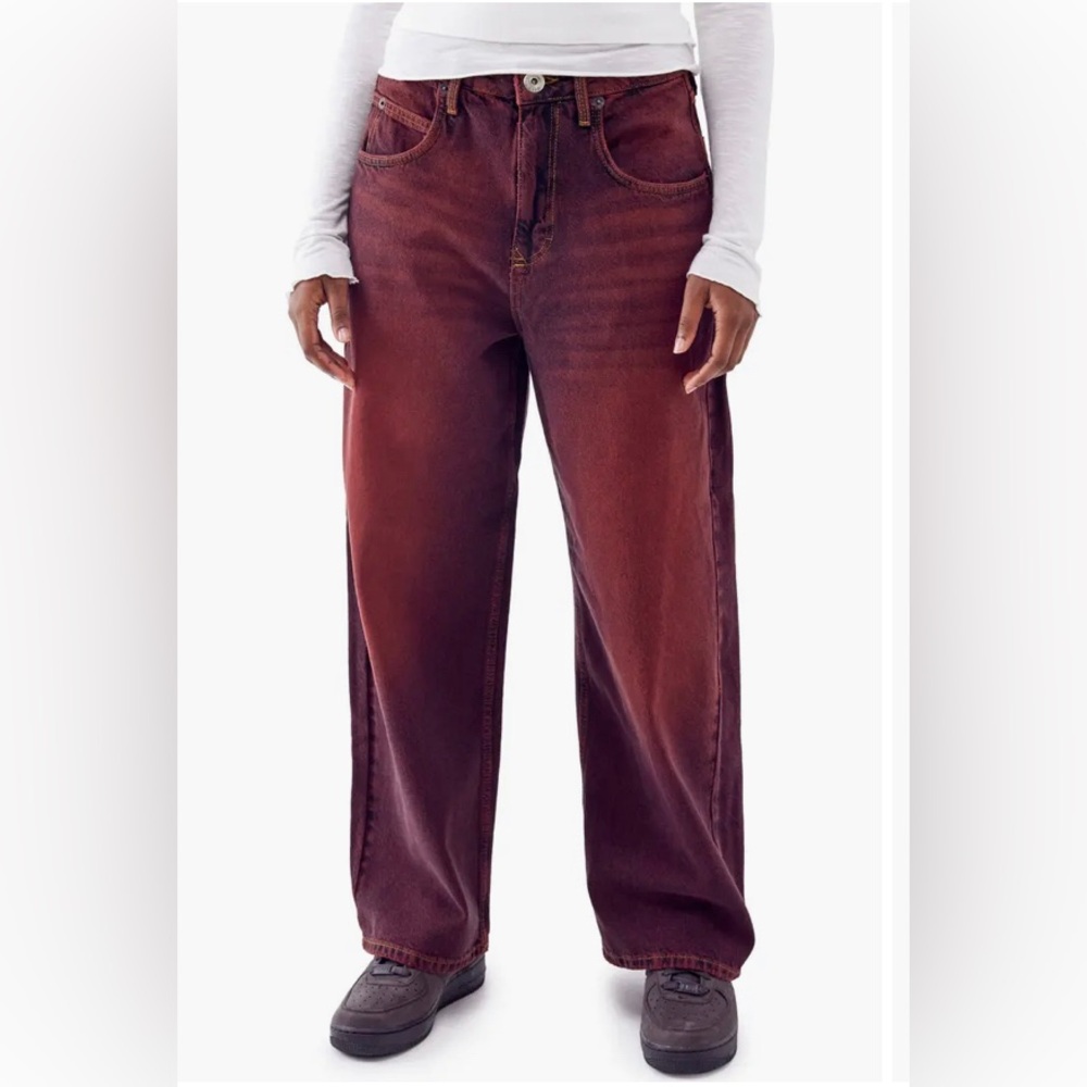 BDG Red Wash Jaya Baggy Boyfriend Jeans
